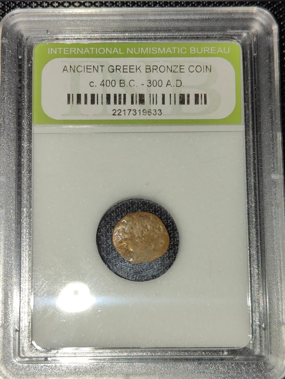 Ancient Greek Bronze Coin 400 B.C.-300 A.D. Vintage Authenticated Artifact #9633